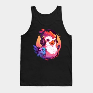 Chicken Headphones Tank Top